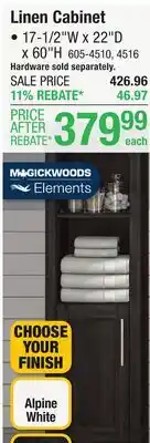 Menards Linen Cabinet offer