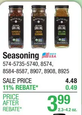Menards Seasoning offer
