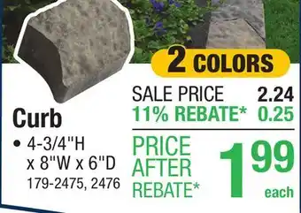 Menards Curb offer