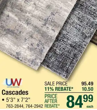 Menards Cascades Area Rugs offer