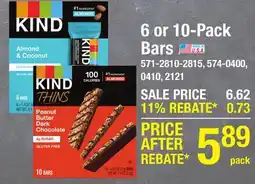 Menards 6 or 10-Pack Bars offer