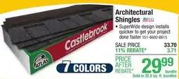 Menards Architectural Shingles offer