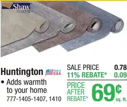 Menards Huntington Carpet offer