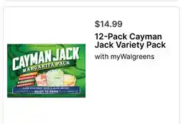 Walgreens 12-Pack Cayman Jack Variety Pack offer