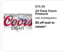 Walgreens Coors Products offer