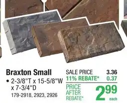 Menards Braxton Small offer