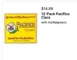 Walgreens 12-Pack Pacifico Clara offer