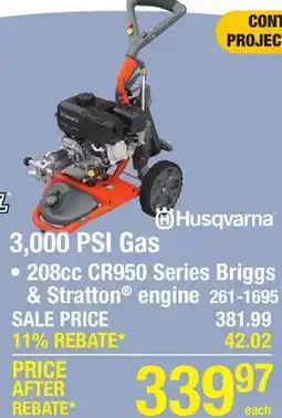Menards 3.000 PSI Gas offer