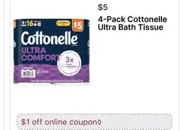 Walgreens Cottonelle Ultra Bath Tissue offer