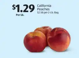 Aldi California Peaches offer