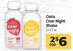 Tony’s Fresh Market Oats Over Night Shake offer