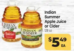 Tony’s Fresh Market Indian Summer Apple Juice or Cider offer