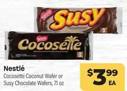 Tony’s Fresh Market Nestlé Cocosette Coconut Wafer or Susy Chocolate Wafers offer