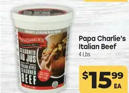 Tony’s Fresh Market Papa Charlie's Italian Beef offer