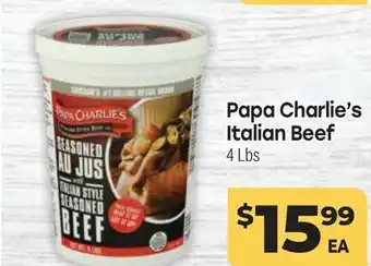 Tony’s Fresh Market Papa Charlie's Italian Beef offer