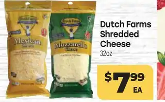 Tony’s Fresh Market Dutch Farms Shredded Cheese offer