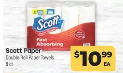 Tony’s Fresh Market Scott Paper Double Roll Paper Towels offer