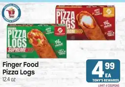 Tony’s Fresh Market Finger Food Pizza Logs offer