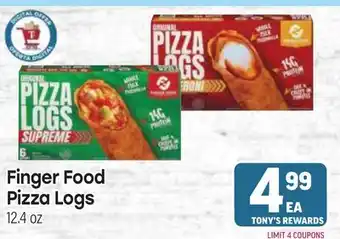 Tony’s Fresh Market Finger Food Pizza Logs offer
