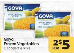 Tony’s Fresh Market Goya Frozen Vegetables offer