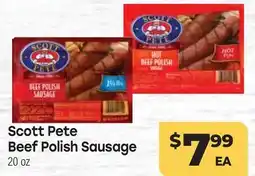Tony’s Fresh Market Scott Pete Beef Polish Sausage offer