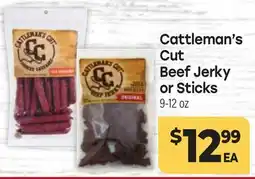 Tony’s Fresh Market Cattleman's Cut Beef Jerky or Sticks offer