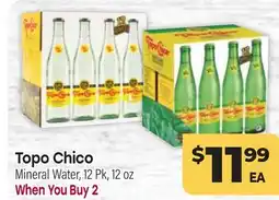 Tony’s Fresh Market Topo Chico offer