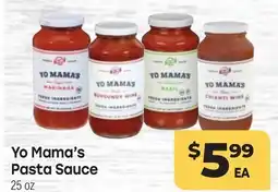 Tony’s Fresh Market Yo Mama's Pasta Sauce offer