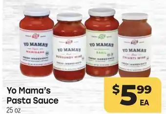 Tony’s Fresh Market Yo Mama's Pasta Sauce offer