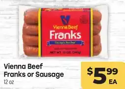 Tony’s Fresh Market Vienna Beef Franks or Sausage offer