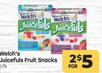 Tony’s Fresh Market Welch's Juicefuls Fruit Snacks offer