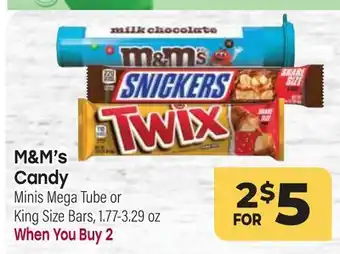 Tony’s Fresh Market M & M' s Candy Candy Tube offer