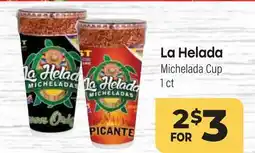 Tony’s Fresh Market La Helada Michelada Cup offer