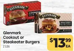 Tony’s Fresh Market Glenmark Cookout or Steakeater Burgers offer