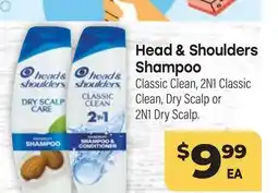 Tony’s Fresh Market Head & Shoulders Shampoo offer