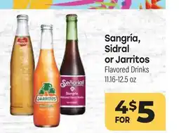 Tony’s Fresh Market Sangría, Sidral or Jarritos Flavored Drinks offer