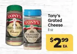 Tony’s Fresh Market Tony's Grated Cheese offer