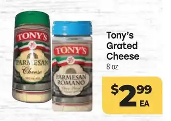 Tony’s Fresh Market Tony's Grated Cheese offer