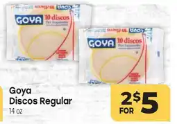 Tony’s Fresh Market Goya Discos Regular offer