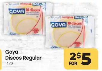 Tony’s Fresh Market Goya Discos Regular offer