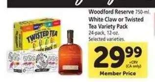 Safeway White Claw or Twisted Tea Variety Pack offer