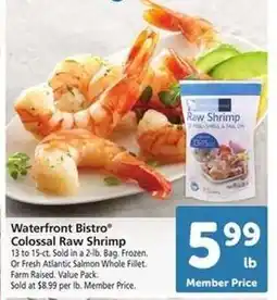 Safeway Waterfront Bistro Colossal Raw Shrimp offer