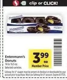 Safeway Entenmann's Donuts offer