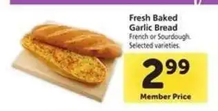 Safeway Fresh Baked Garlic Bread offer