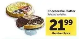 Safeway Cheesecake Platter offer
