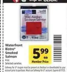 Safeway Waterfront Bistro Smoked Salmon offer