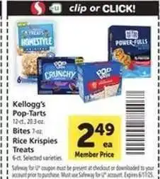 Safeway Kellogg's Pop-Tarts offer