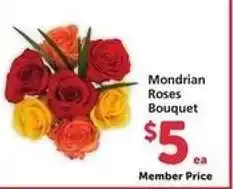 Safeway Mondrian Roses Bouquet offer
