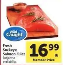Safeway Fresh Sockeye Salmon Fillet offer
