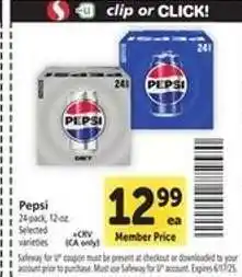 Safeway Pepsi offer